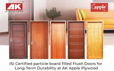 ISI Certified Flush Doors with Particle Board Filling for Long-Term Durability at AK Apple Ply