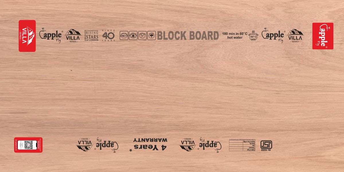 AK Appleply Villa Pine Block Board (MR Grade as per IS 1659)